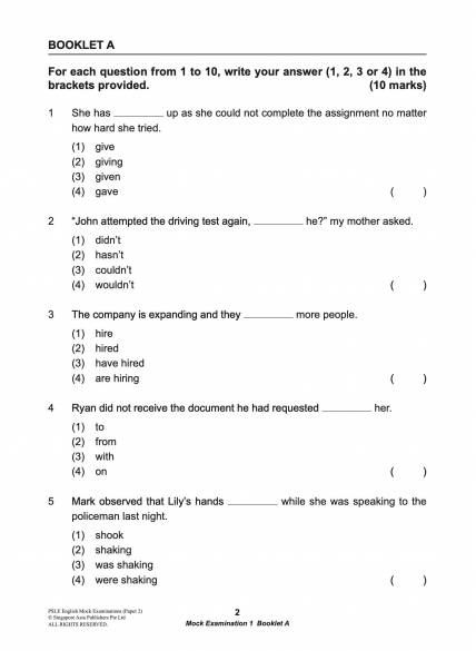 Assessment Books
