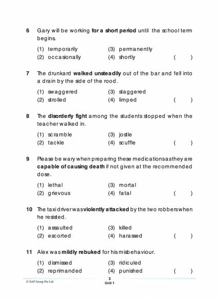 Primary 6/PSLE