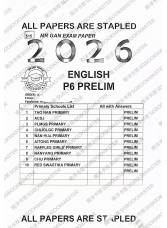 2026 Top School PSLE prelim paper(ready stock)