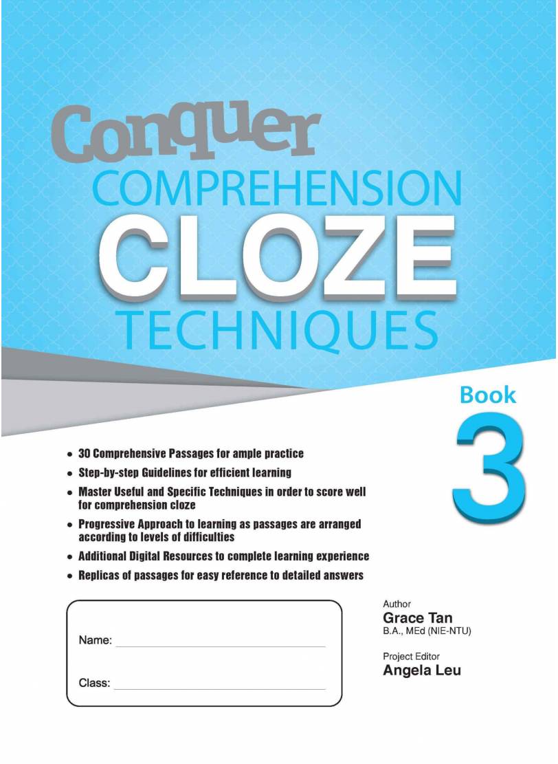 Conquer COMPREHENSION CLOZE TECHNIQUES Book 3