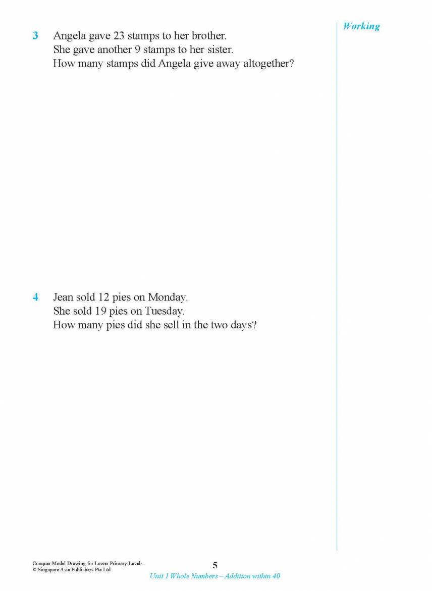 Conquer Model Drawing For Lower Primary Levels